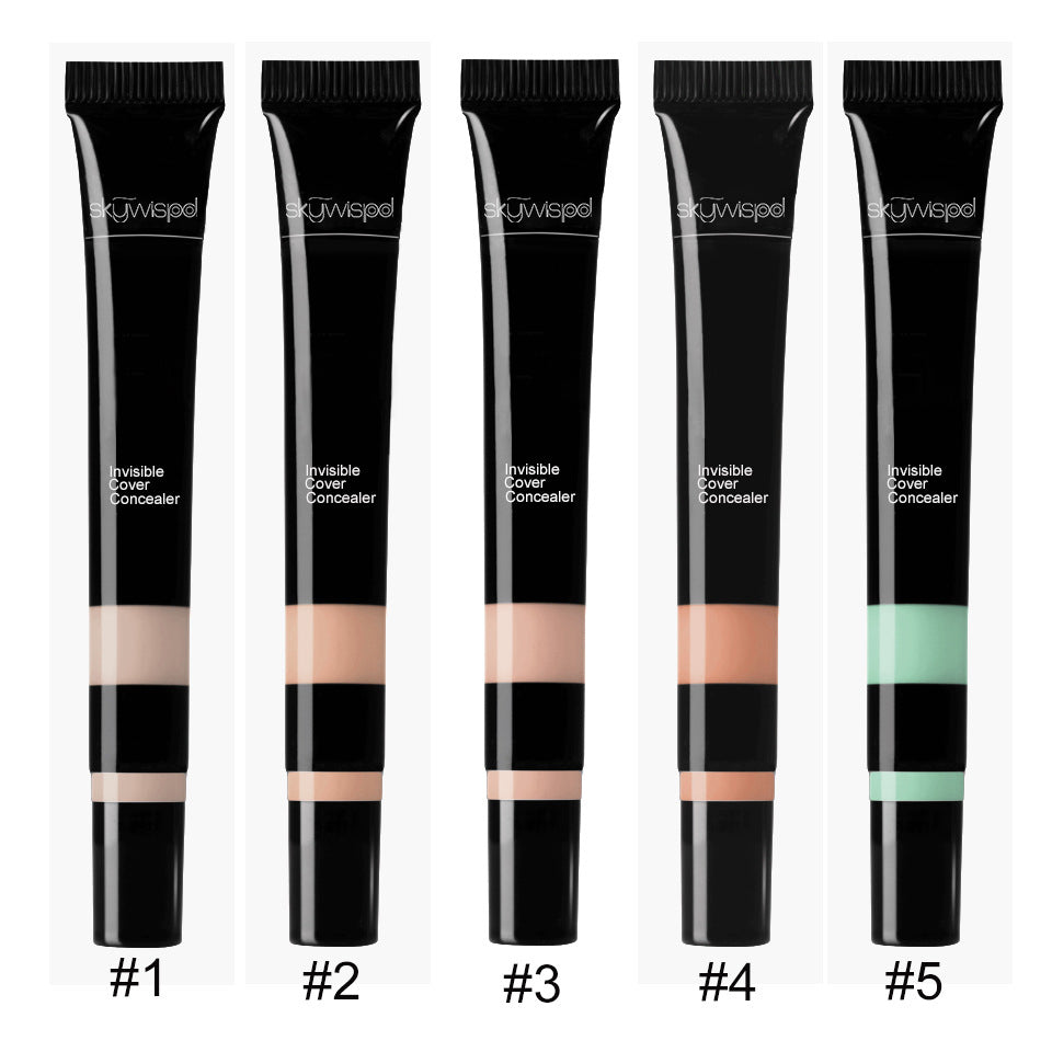 Tube concealer, foundation, highlighter, contour cream, flawless 5-color
