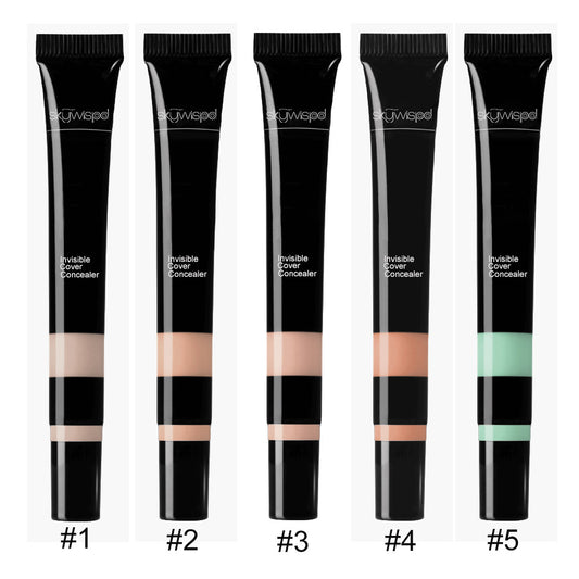 Tube concealer, foundation, highlighter, contour cream, flawless 5-color
