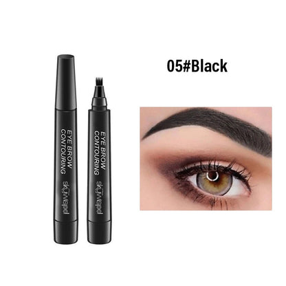 4 cracked waterproof sweat, easy to apply eyebrow pencils