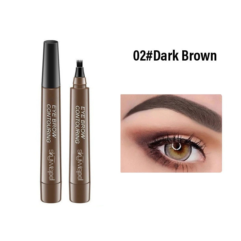 4 cracked waterproof sweat, easy to apply eyebrow pencils