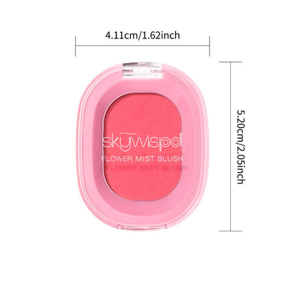 Monochromatic blush powder, fine matte finish, brightens skin tone﻿