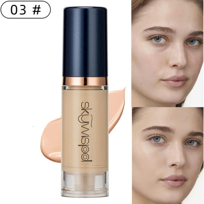 Beauty Glazed 6 Color Liquid Foundation Concealer - Full Coverage, Long-Lasting