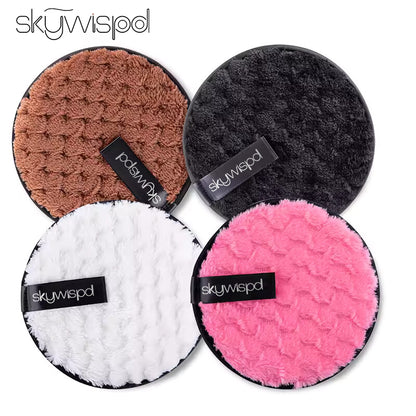 Makeup remover microfiber puff, lazy makeup remover powder, soft cleansing cosmetics