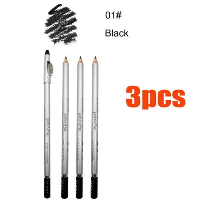 Professional Waterproof Eyebrow Pencil ，1/3 piece, easy to color