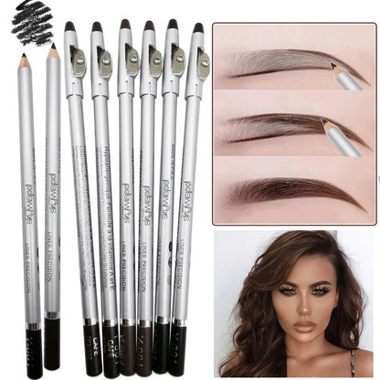 Professional Waterproof Eyebrow Pencil ，1/3 piece, easy to color