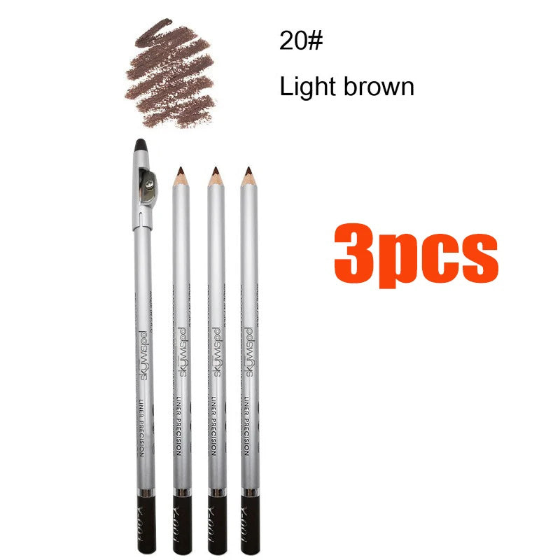 Professional Waterproof Eyebrow Pencil ，1/3 piece, easy to color