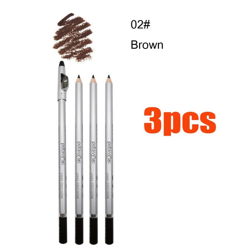 Professional Waterproof Eyebrow Pencil ，1/3 piece, easy to color