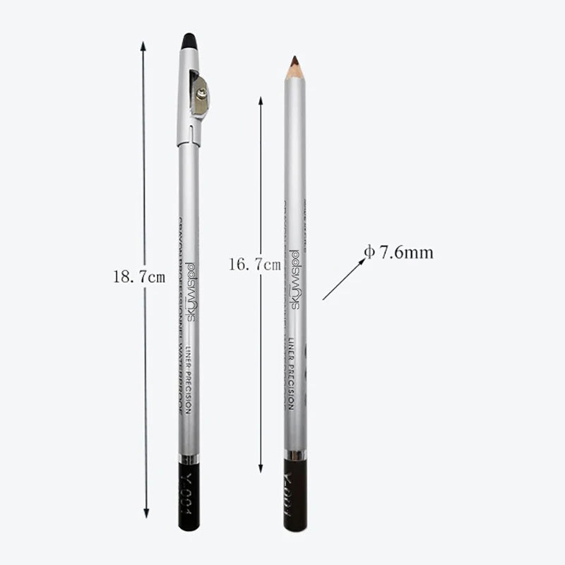Professional Waterproof Eyebrow Pencil ，1/3 piece, easy to color