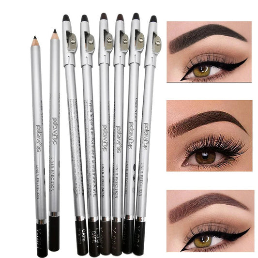 Professional Waterproof Eyebrow Pencil ，1/3 piece, easy to color
