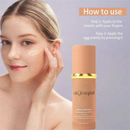 Four-in-one color-changing foundation with matte finish, long-lasting hydration