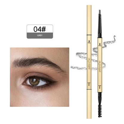 A sweat-proof, water-resistant eyebrow pencil that does not easily fade