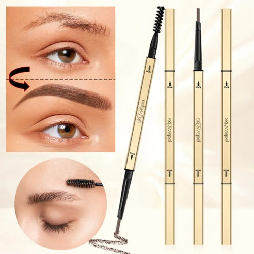 A sweat-proof, water-resistant eyebrow pencil that does not easily fade