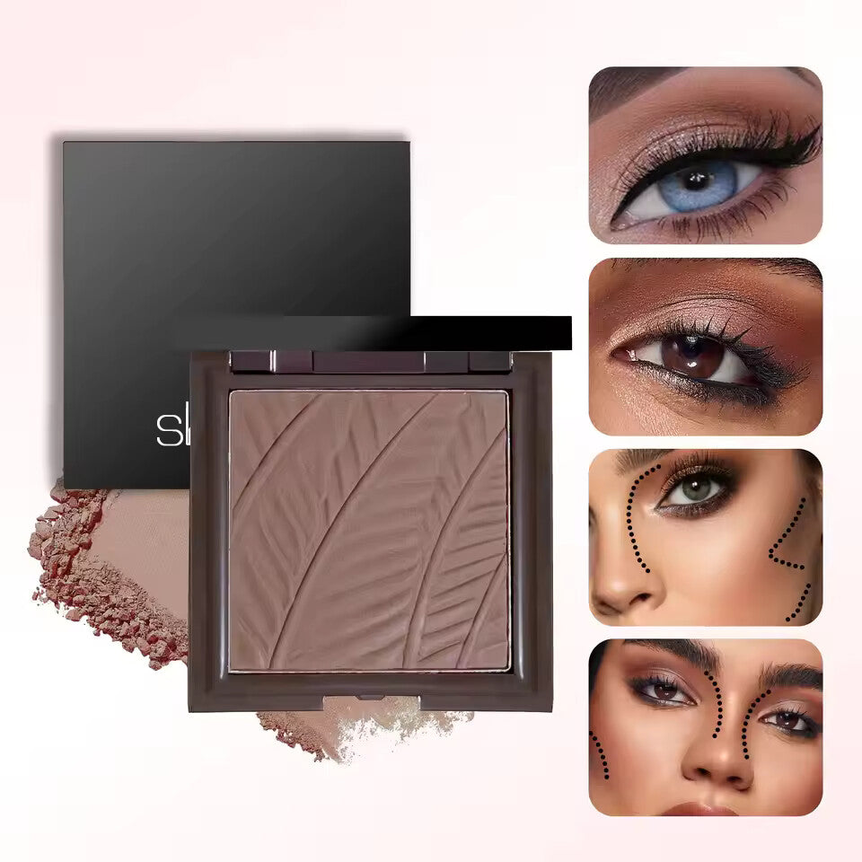 Contour powder, pearlescent matte easy-to-apply powder eyeshadow