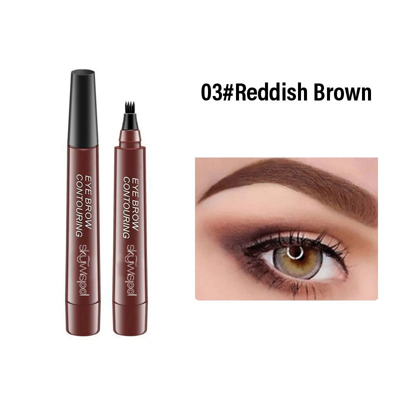 4 cracked waterproof sweat, easy to apply eyebrow pencils