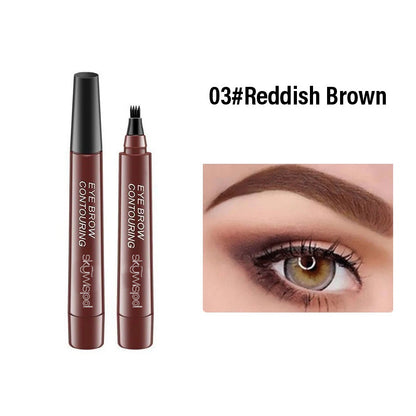4 cracked waterproof sweat, easy to apply eyebrow pencils