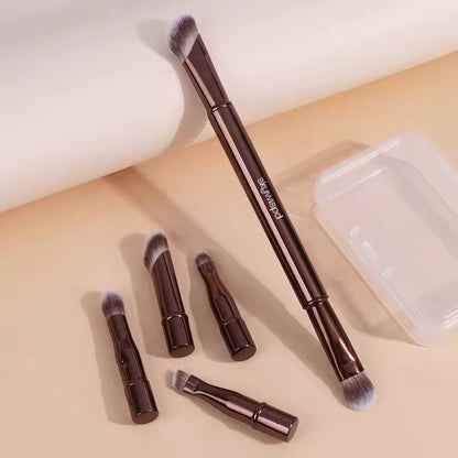 Dual-ended makeup brush set, eyeshadow brush, facial cosmetic tools, with box