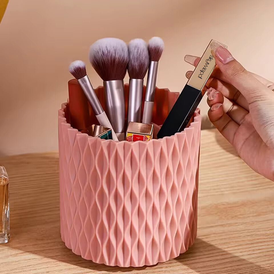 Rotate makeup brush storage tube, lip brush, pen holder