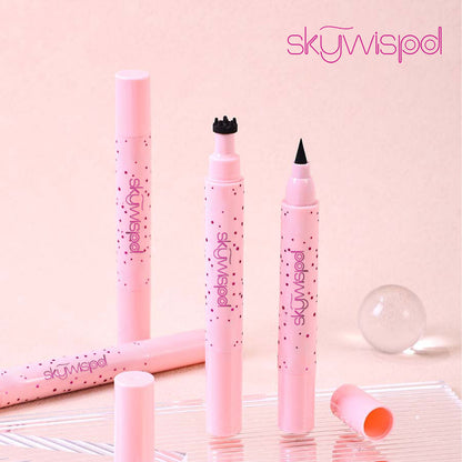 Dual-ended eyeliner pen for natural freckles, long-lasting, easy to apply