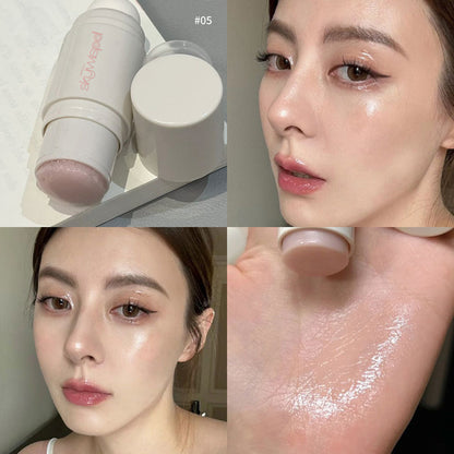 Water-glow blush stick, Korean-style girl-friendly low-saturation blush cream