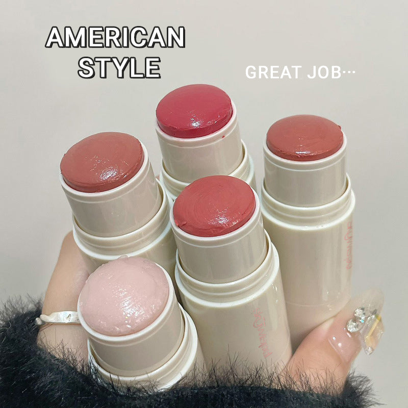 Water-glow blush stick, Korean-style girl-friendly low-saturation blush cream
