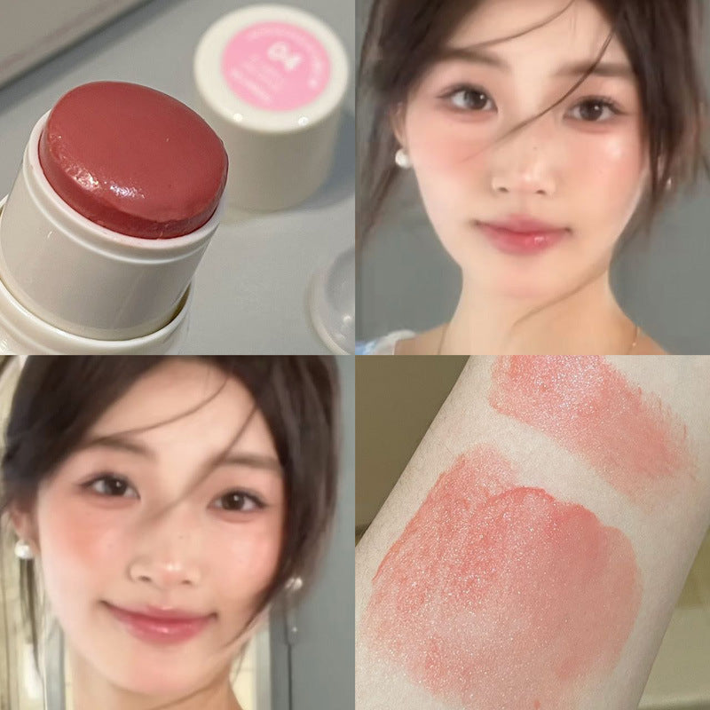 Water-glow blush stick, Korean-style girl-friendly low-saturation blush cream