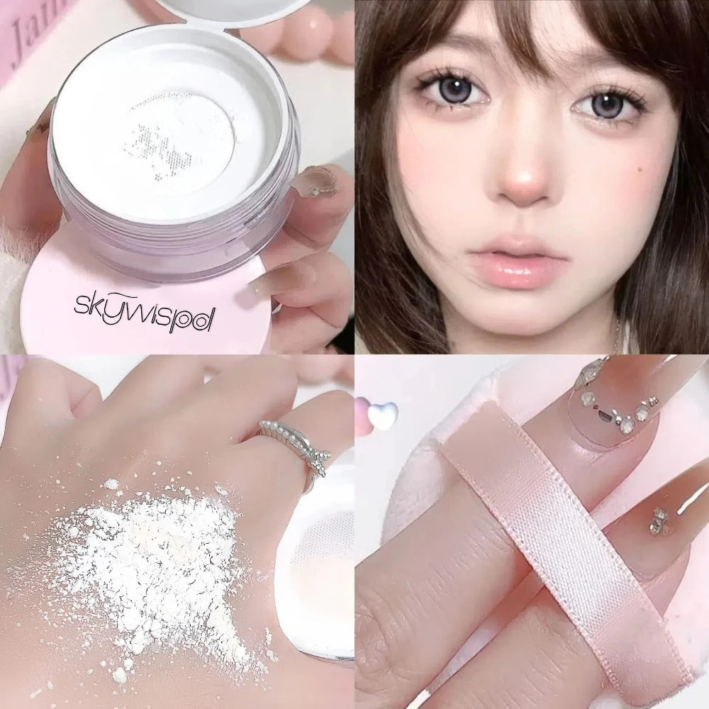Air Setting Loose Powder Transparent White Long Lasting Matte Finish Makeup