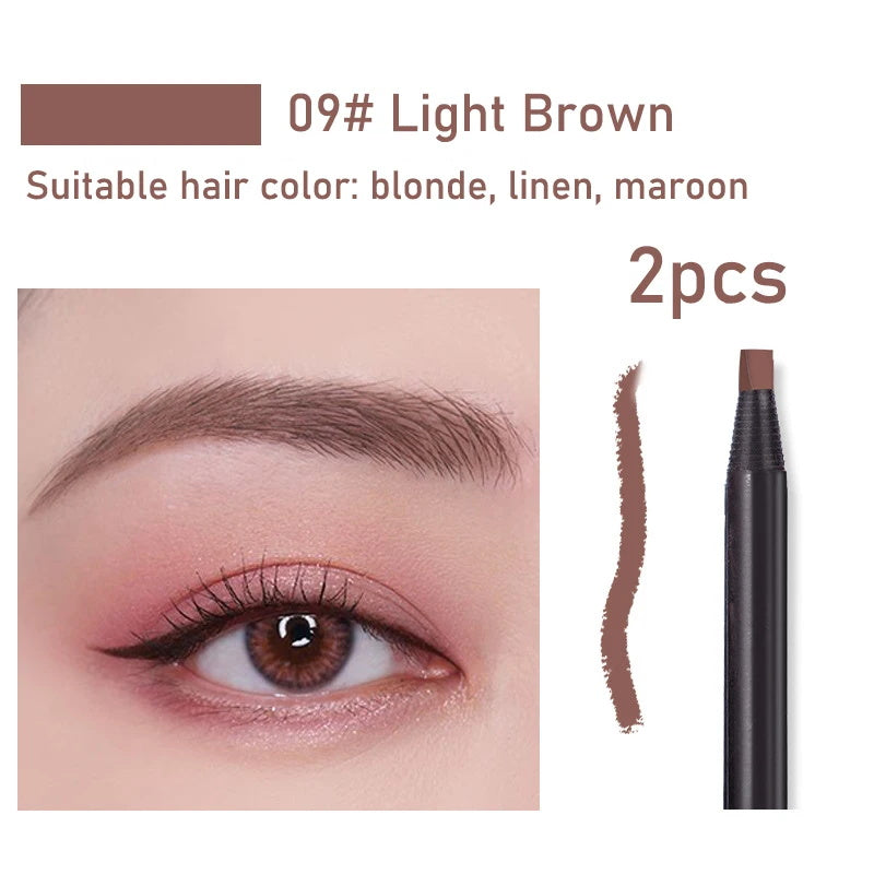 Long-lasting waterproof eyebrow pencil brush micro blade pull rope eyebrow pencil