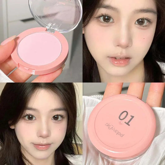 powder blusher natural matte color low saturation nude Korean pure sexy new powder blusher