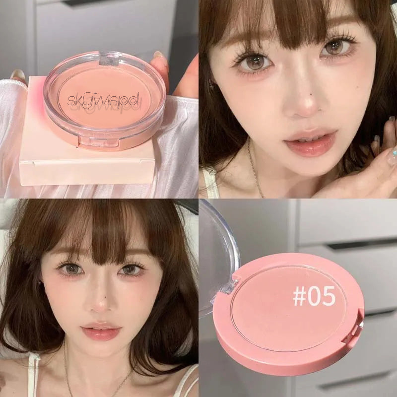 powder blusher natural matte color low saturation nude Korean pure sexy new powder blusher