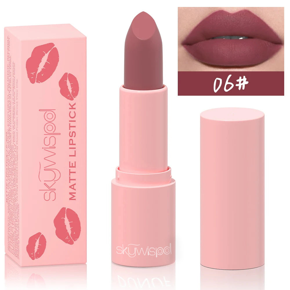 Matte velvet lipstick white long-lasting non-color loss waterproof non-stick cup lipstick