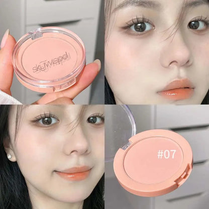 powder blusher natural matte color low saturation nude Korean pure sexy new powder blusher