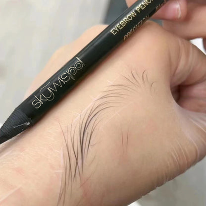 Long-lasting waterproof eyebrow pencil brush micro blade pull rope eyebrow pencil