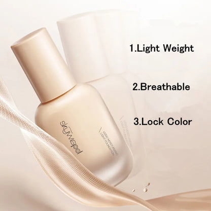 Hydrating Oil-Control Foundation Liquid Long-Lasting Matte Finish Lightweight Formula For Oily
