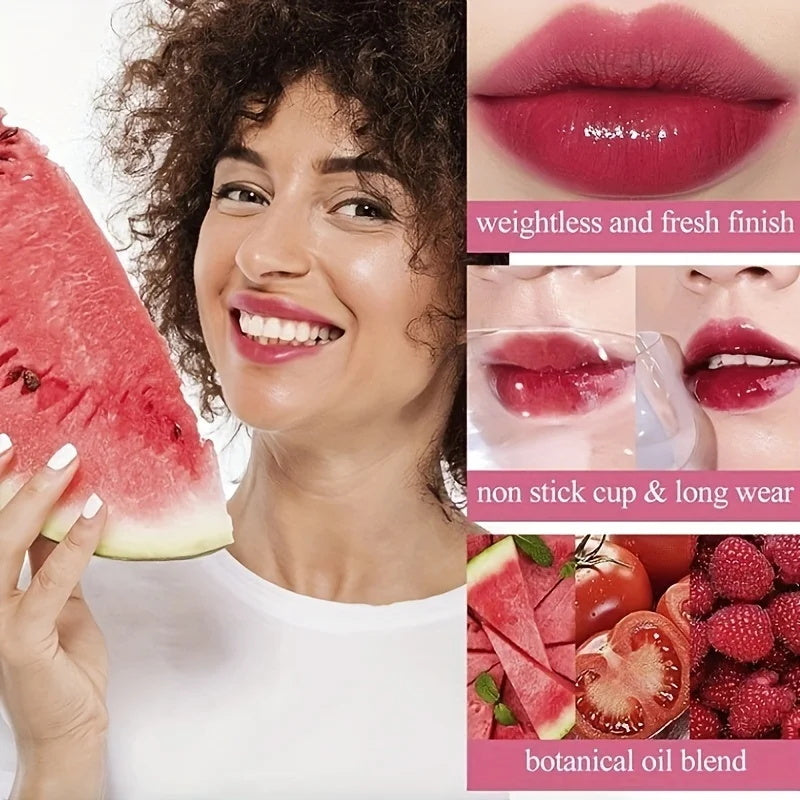 Fruity Lip Tint Water Gloss Tint Moisturizing Waterproof Liquid Lipstick