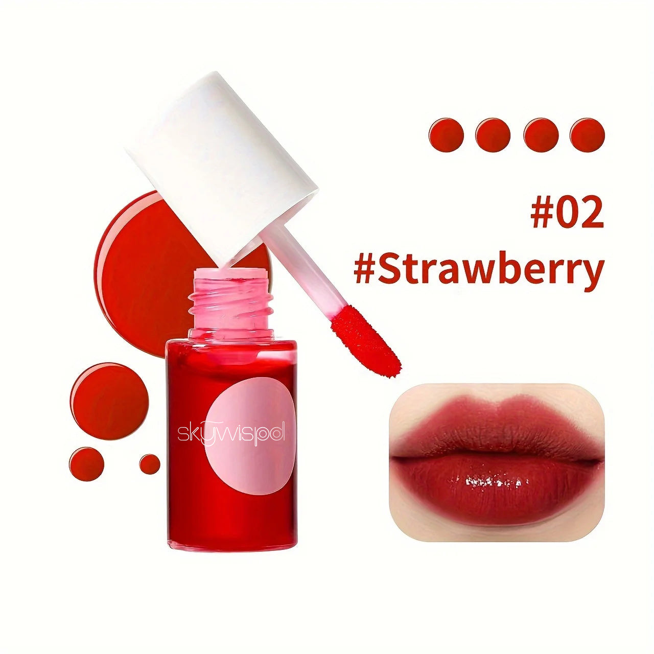 Fruity Lip Tint Water Gloss Tint Moisturizing Waterproof Liquid Lipstick