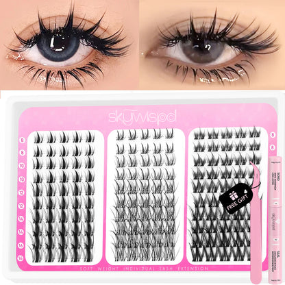 Manga Lash Clusters Kit Cat Lashes with Lash Bond