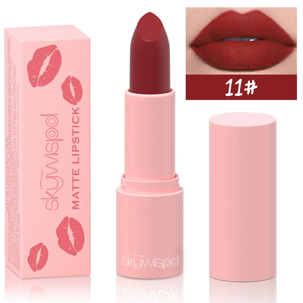 Matte velvet lipstick white long-lasting non-color loss waterproof non-stick cup lipstick