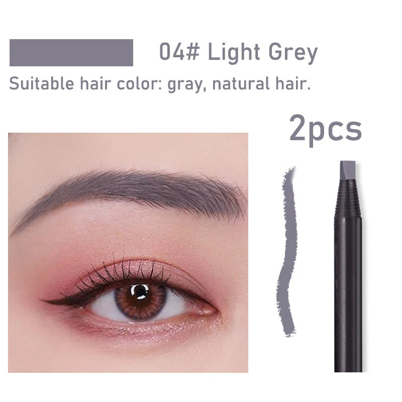 Long-lasting waterproof eyebrow pencil brush micro blade pull rope eyebrow pencil