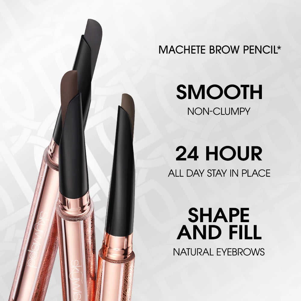 Machete Eyebrow Pencil Waterproof, Natural, Long-Lasting Color