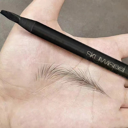 Long-lasting waterproof eyebrow pencil brush micro blade pull rope eyebrow pencil