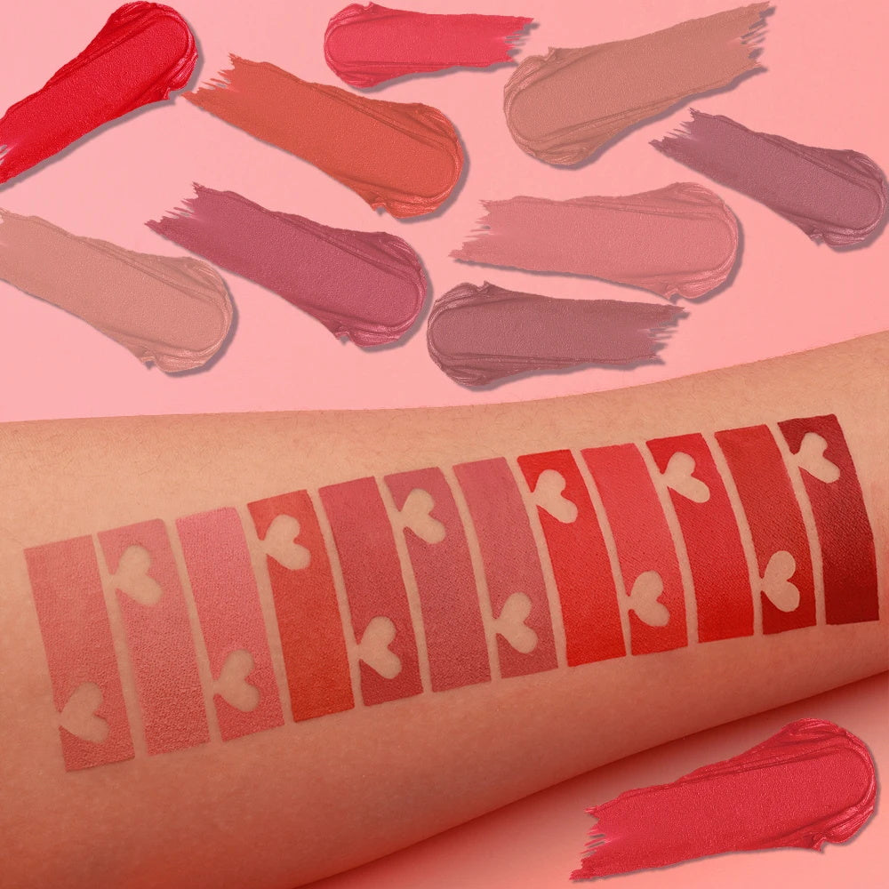 Matte velvet lipstick white long-lasting non-color loss waterproof non-stick cup lipstick