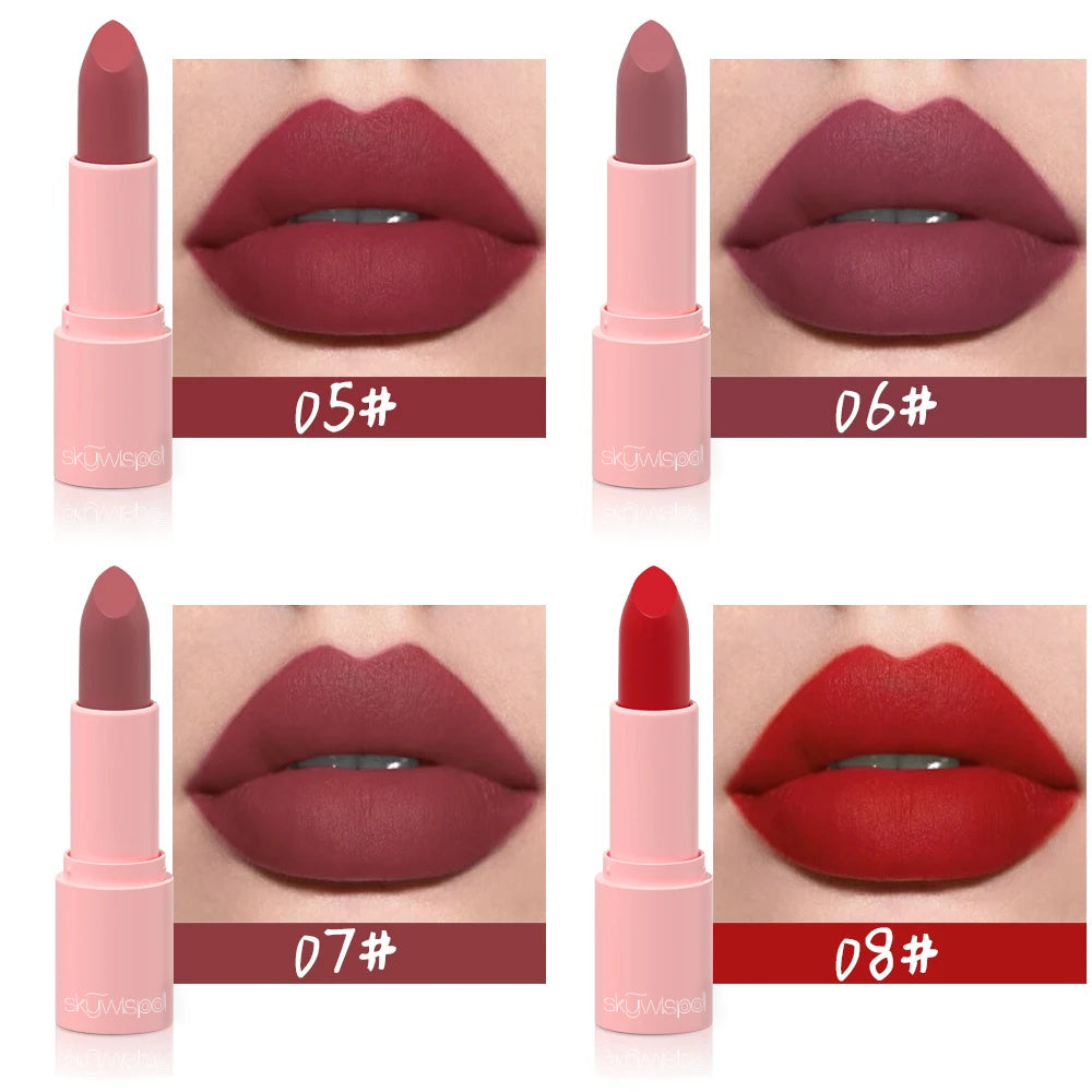 Matte velvet lipstick white long-lasting non-color loss waterproof non-stick cup lipstick