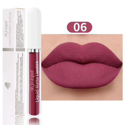 Matte liquid Waterproof sexy velvet lip glaze Long lasting moisturizing lipstick