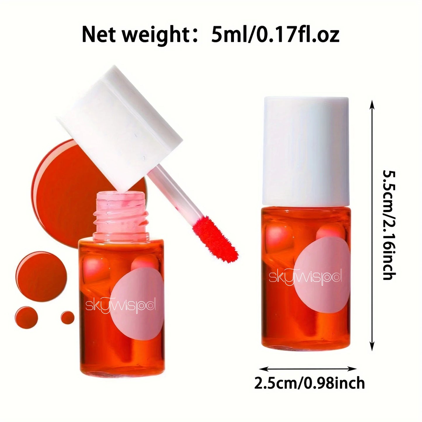 Fruity Lip Tint Water Gloss Tint Moisturizing Waterproof Liquid Lipstick