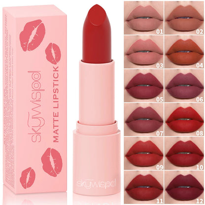 Matte velvet lipstick white long-lasting non-color loss waterproof non-stick cup lipstick