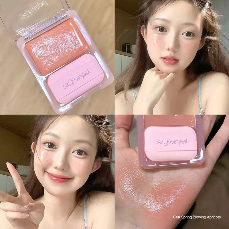 Blush with a natural light effect and pastel pink shade
