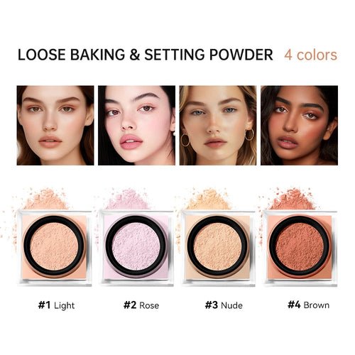 Matte Loose Baking and Setting Powder powder Oil Control Natural