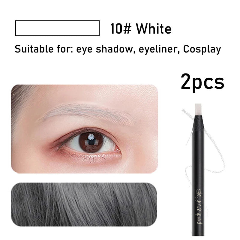 Long-lasting waterproof eyebrow pencil brush micro blade pull rope eyebrow pencil