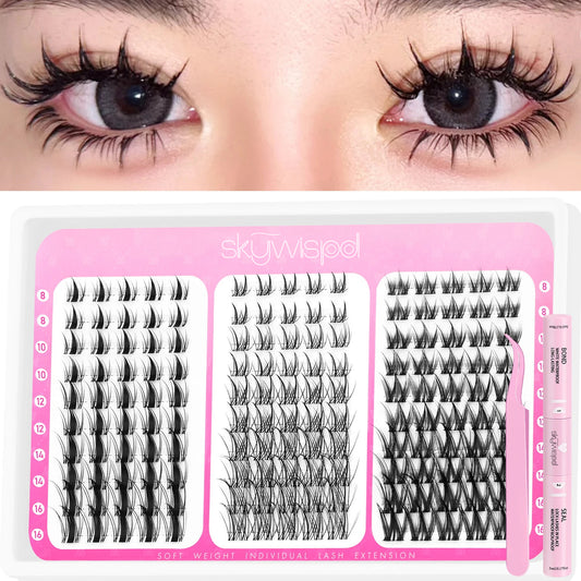 Manga Lash Clusters Kit Cat Lashes with Lash Bond