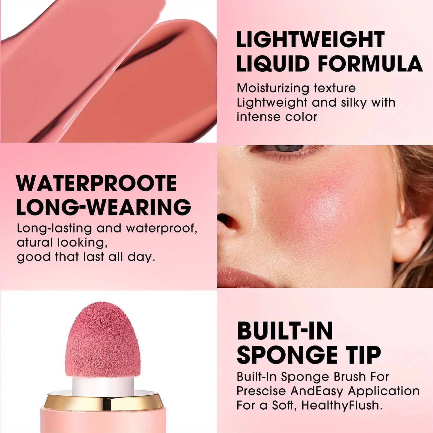 Liquid Blush Matte Clear Natural Cross-border Blush Stick Atmosphere ﻿